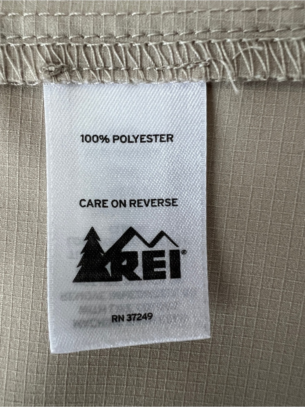 REI Hiking Travel Shirt S Beige Vented Roll Tab Sleeve Outdoor Top - Picture 6 of 16